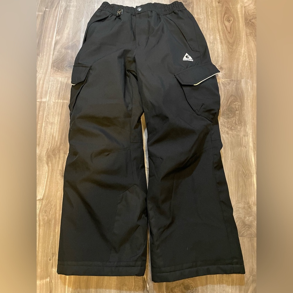 Kids black snow pants